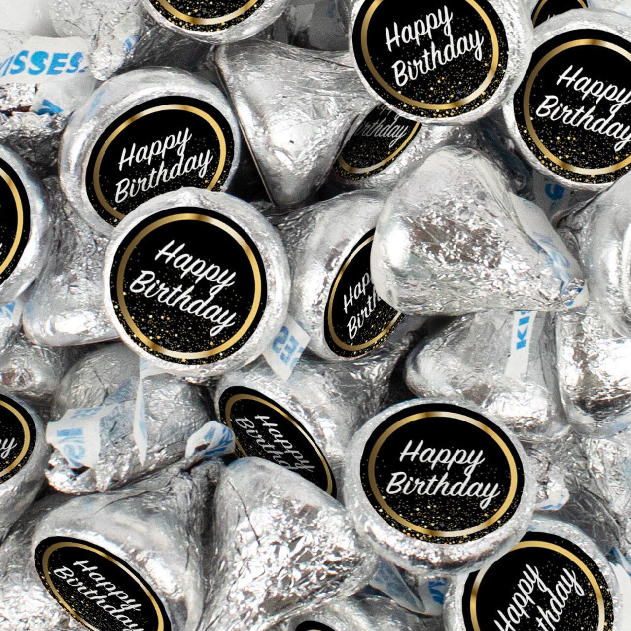255 Pcs Birthday Candy Party Favors Chocolate Hershey's Kisses (2.5lb) - No Assembly Required